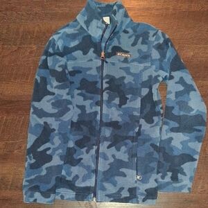 Columbia Blue Camo Fleece Jacket